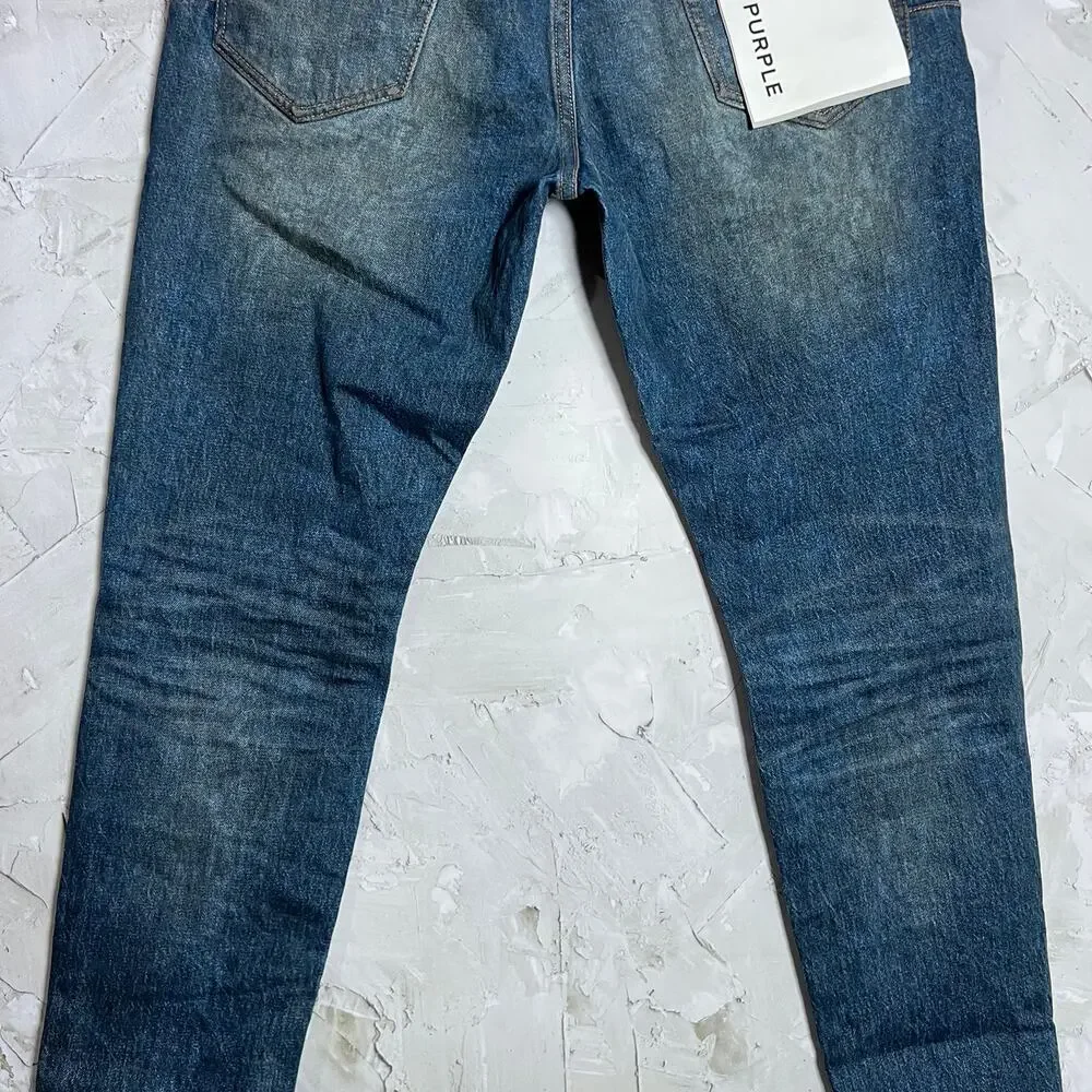 PURPLE Brand Skinny Mud Dark Indigo Jeans Mens 32x33 Button Fly P001 NWT